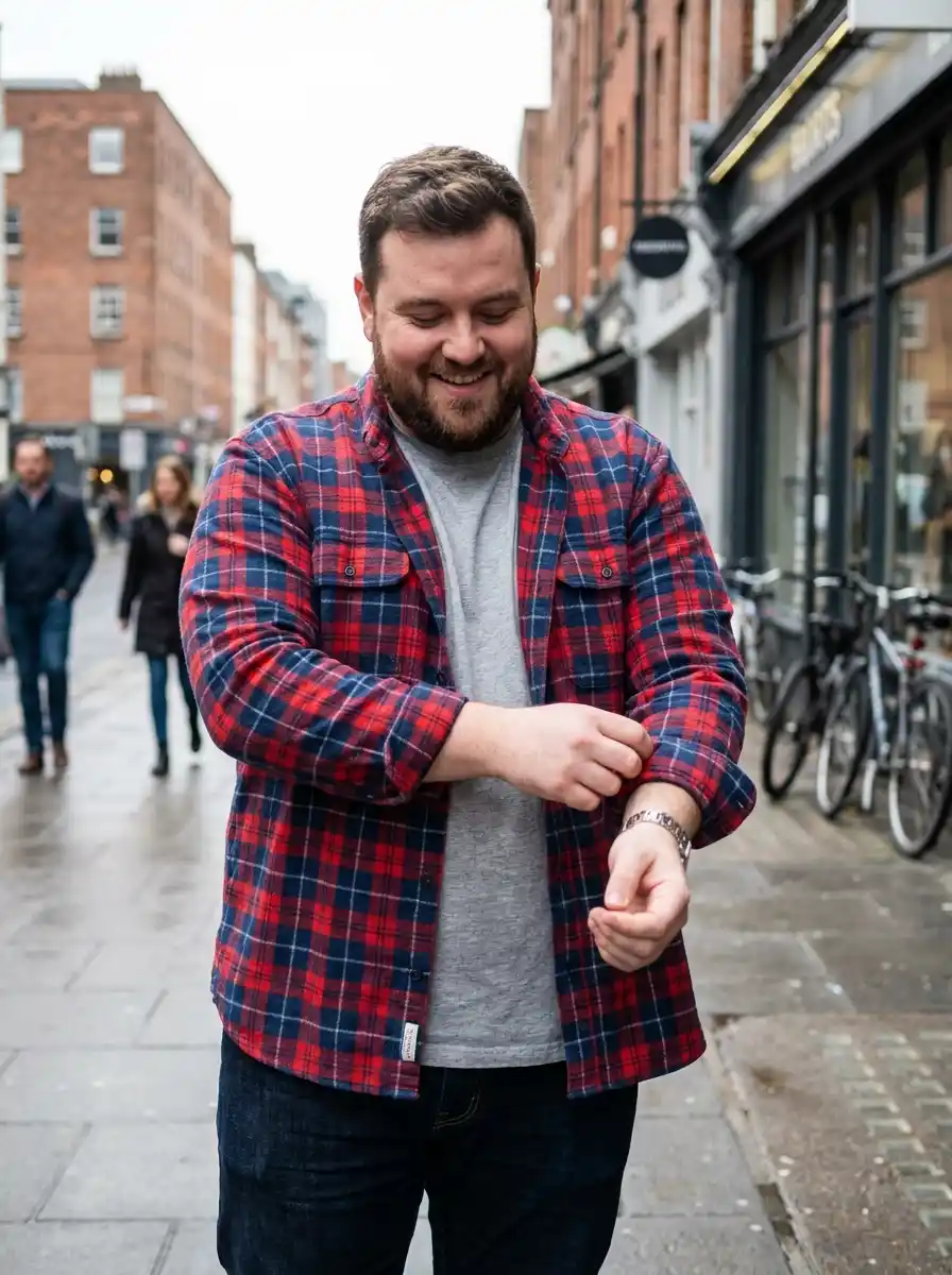 How to Transition Your Outfits from Summer to Fall as a Big Guy 5 Add a lightweight overshirt worn open
