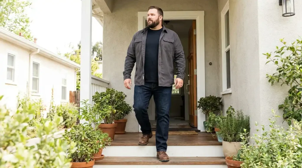 How to Dress Broad Shoulders as a Plus Size Man Without Looking Boxy 10 Balance Your Top Half With Straight-Leg Pants