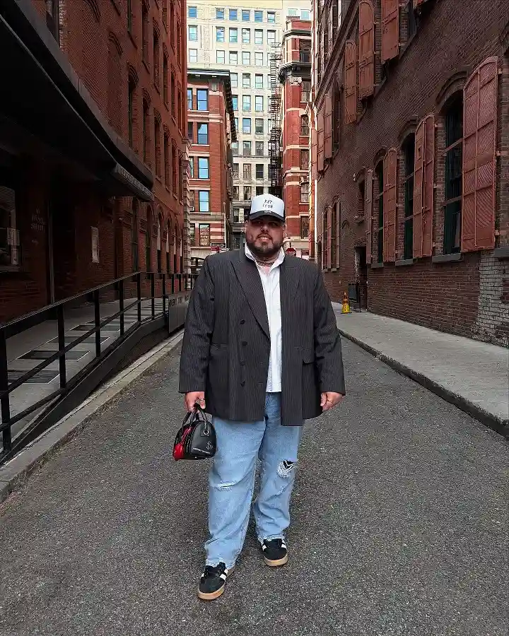 Big men business casual