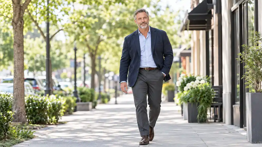 How to Look Sharp After 50 as a Bigger Guy