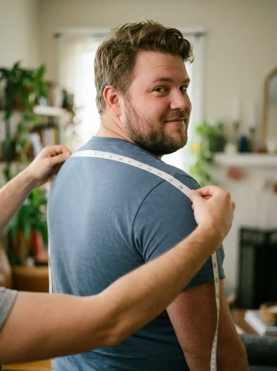 How to Measure Yourself for Plus Size Clothing Before You Order Online 8 Measure Across the Back of Your Shoulders With a Helper