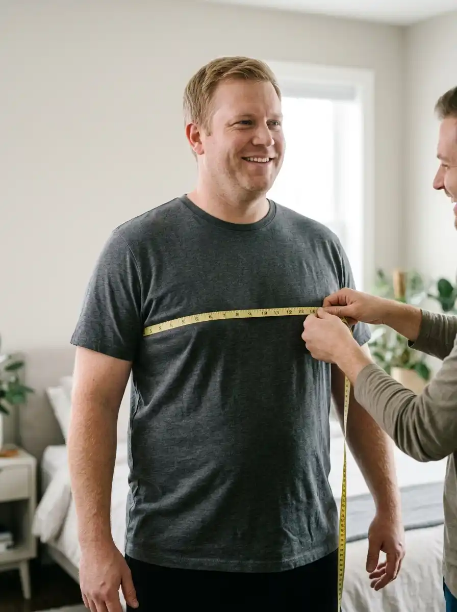 How to Shop for a Wedding Suit When You're Plus Size 4 Measure yourself at home with a helper