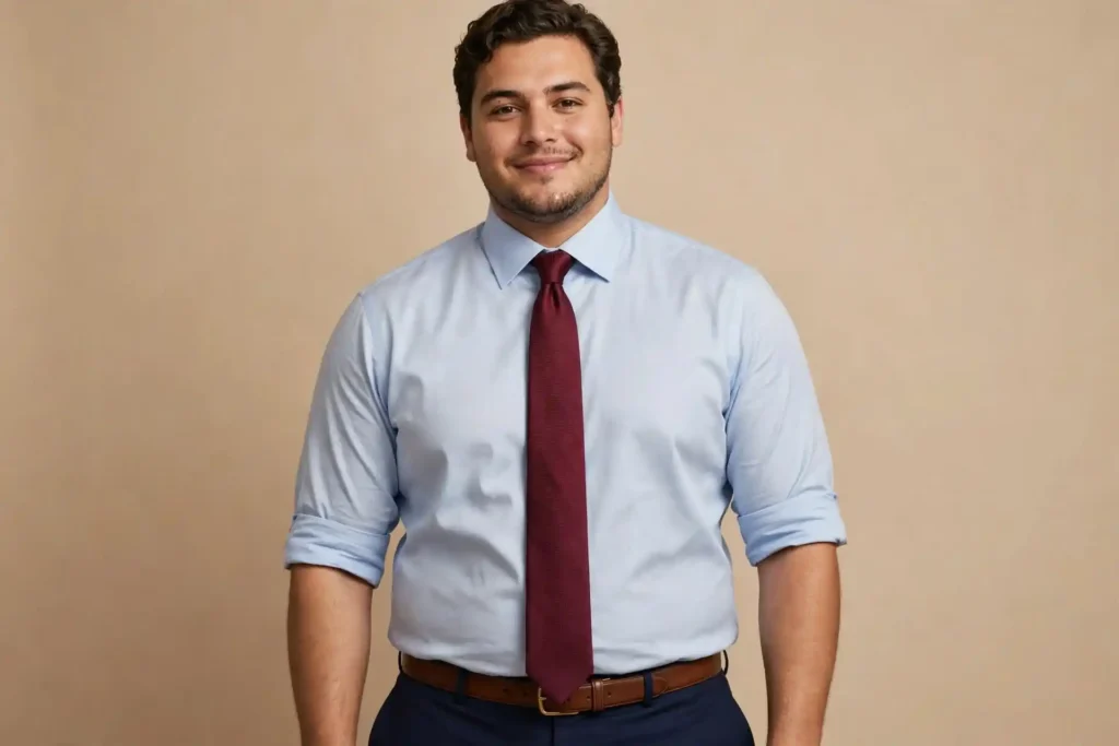 How to Dress for an Interview When You're a Bigger Guy 9 Pick a Tie Long Enough to Reach Your Belt Buckle