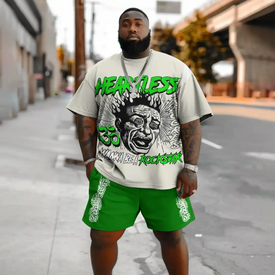Plus Size Men T-Shirt Outfits