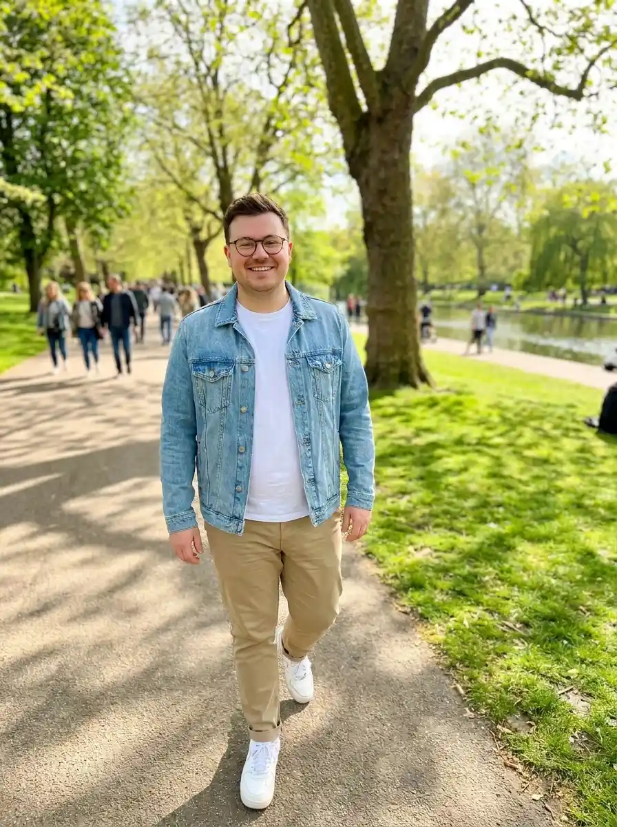 Plus size men fall aesthetic