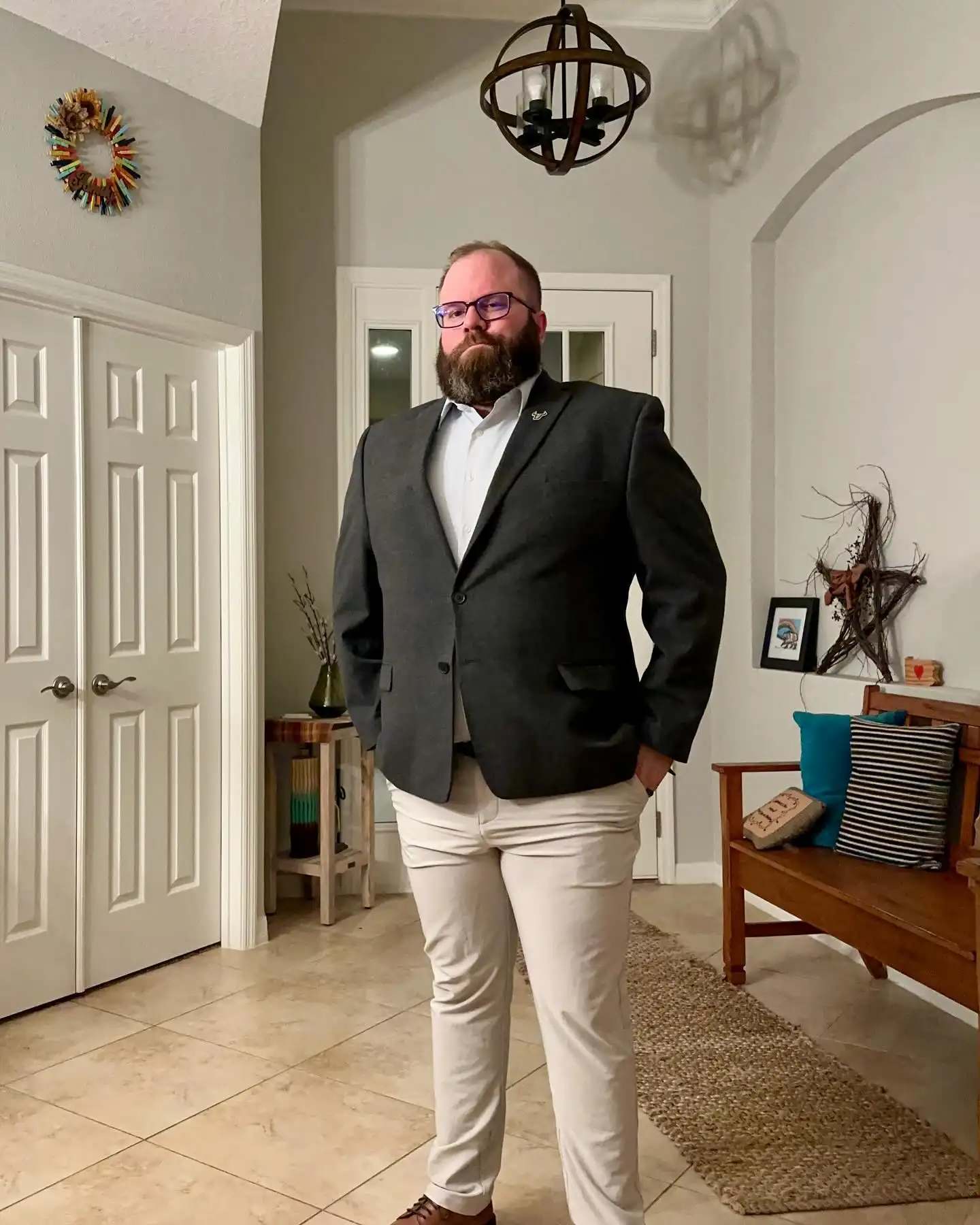 Plus size men fall style