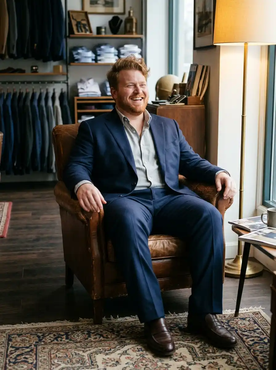 How to Shop for a Wedding Suit When You're Plus Size 11 Sit, reach, and walk in the suit before you pay