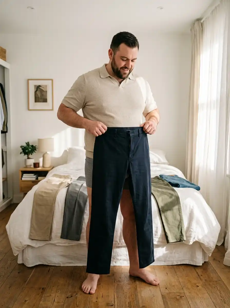 Start with the pants