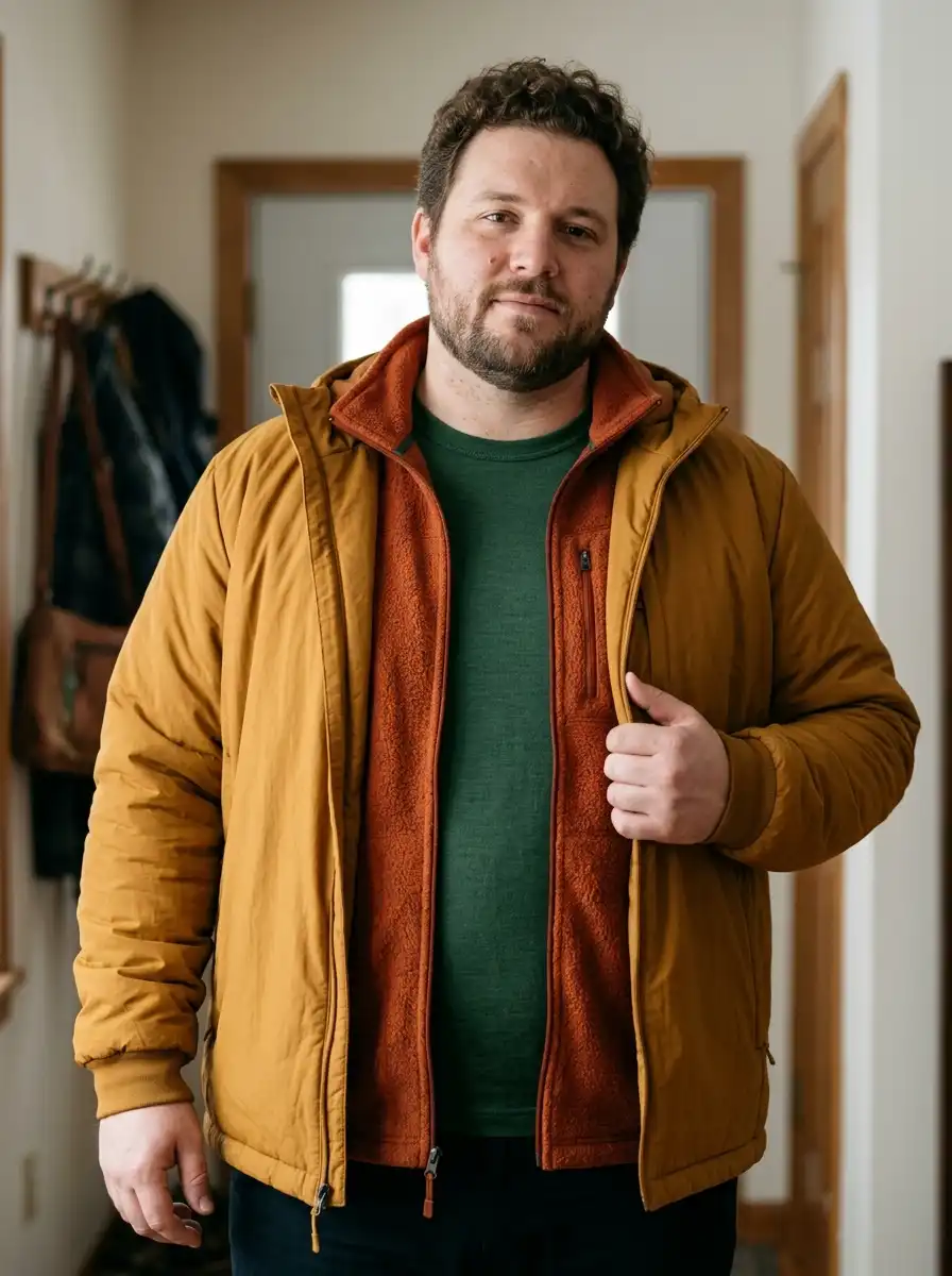 How to Dress for Cold Weather as a Plus Size Man 3 The 3 Layer System That Keeps Big Guys Warm Without Bulk