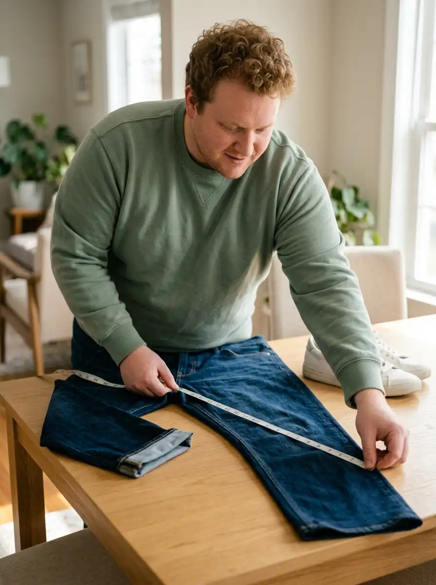 How to Measure Yourself for Plus Size Clothing Before You Order Online 10 Use Your Best-Fitting Pants to Get Your Inseam
