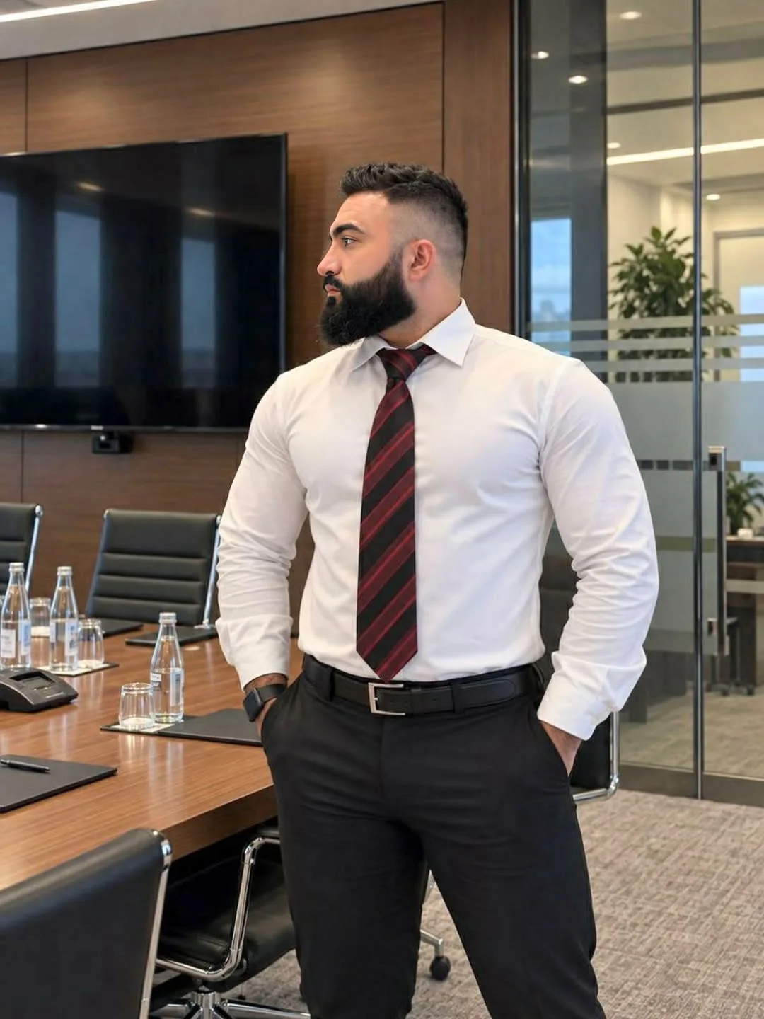 office outfits for plus size men