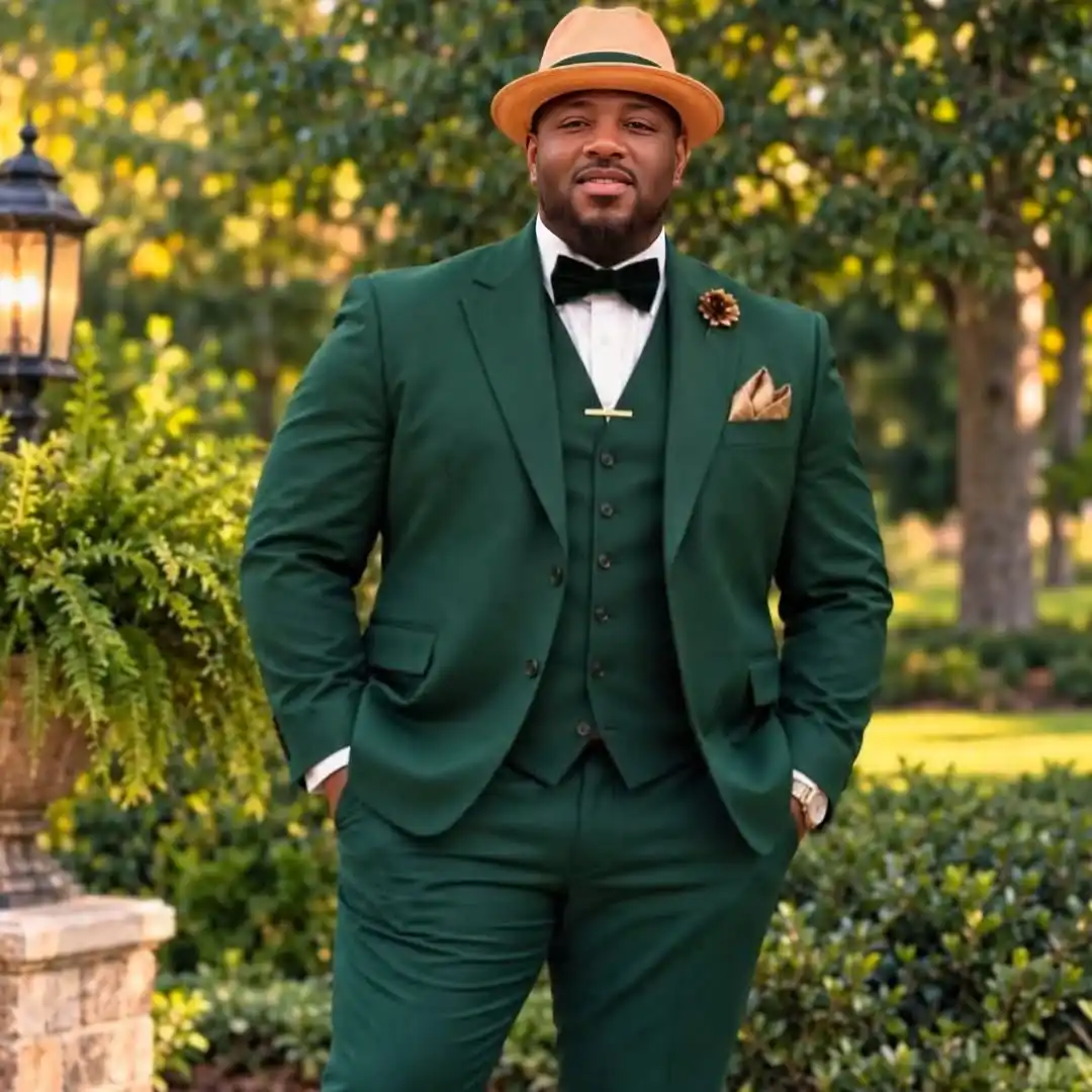 plus size men groom