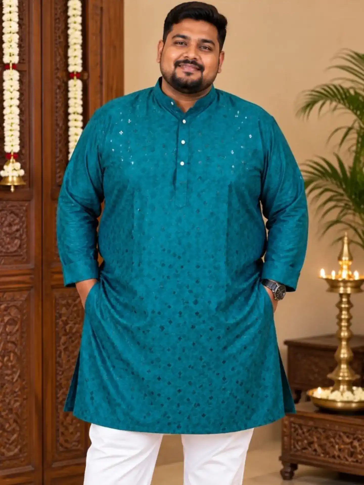 plus size men kurta