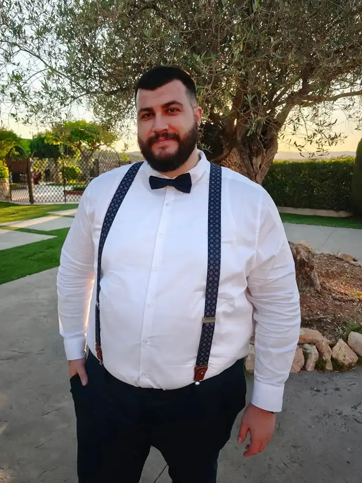 plus size men wedding